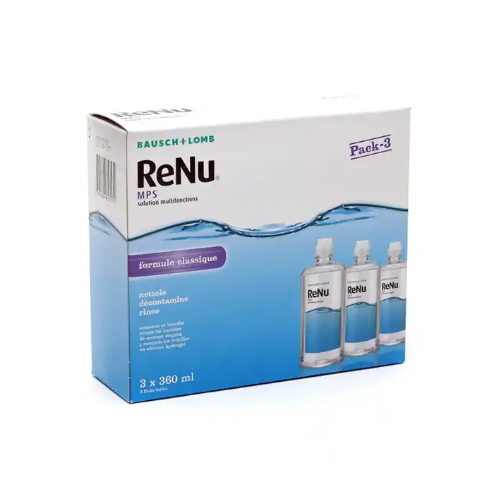SOLUTION MULTIFONCTIONS MPS PACK 3 X 360ML RENU BAUSCH & LOMB