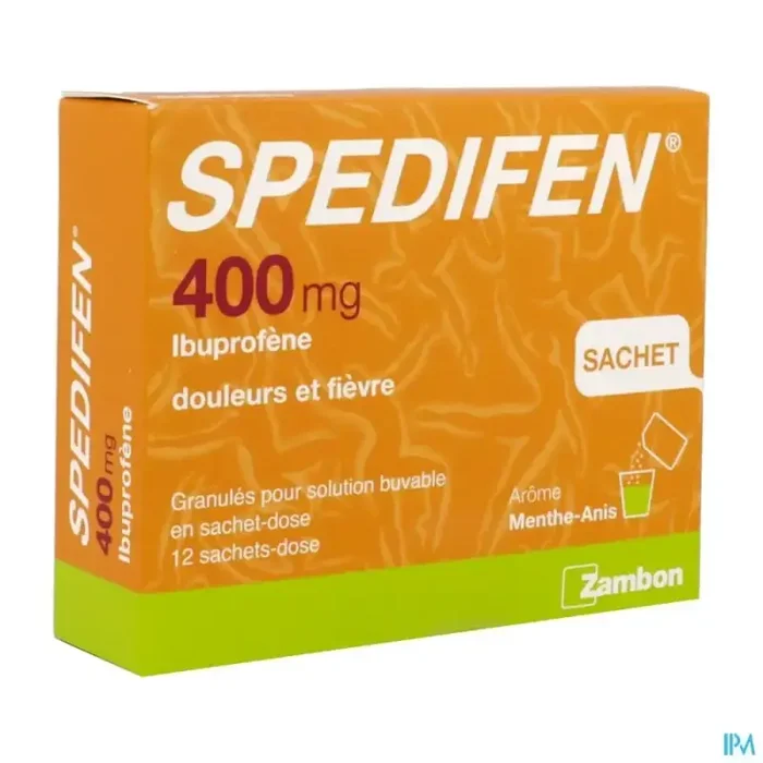 Spedifen 400mg granules pour solution buvable 3g sachet 12