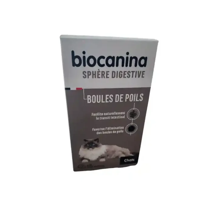SPHERE DIGESTIVE BOULE DE POILS 12 JELLIES APPETENTES BIOCANINA