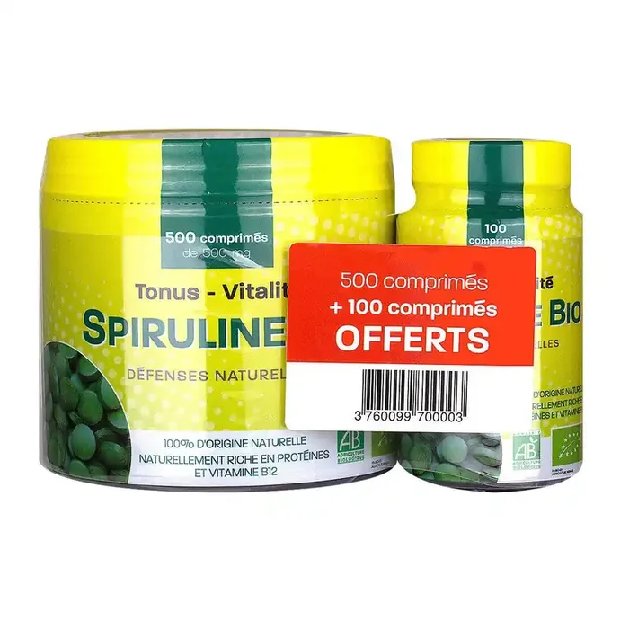 Spiruline tonus-vitalité 600 comprimés