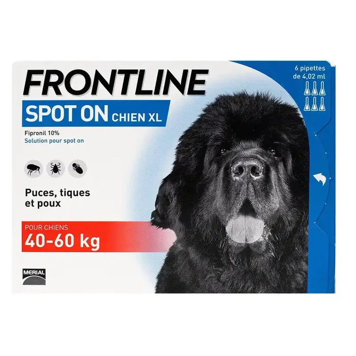 Spot On chien +40kg 6 pipettes