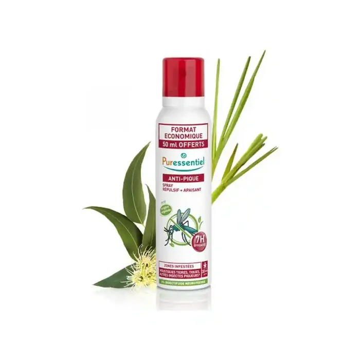 SPRAY ANTI-PIQUE REPULSIF+APAISANT 150ML+50ML OFFERT PURESSENTIEL