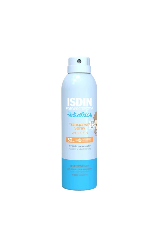 Spray solaire transparent SPF 50 – Pediatrics Wet Skin – Corps – 250 ml – Enfant