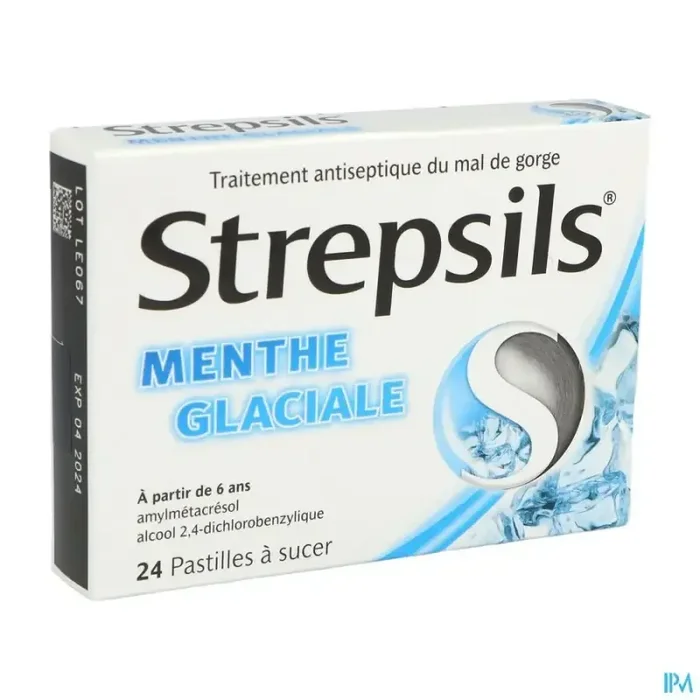 Strepsils menthe glaciale pastille à sucer 24
