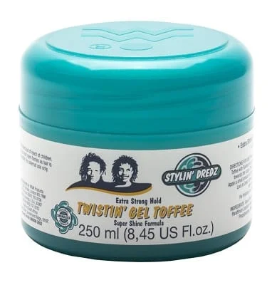 STYLIN DREDZ Gel Coiffant Extra Strong Hold Twistin&rsquo; Gel Toffee 250ml