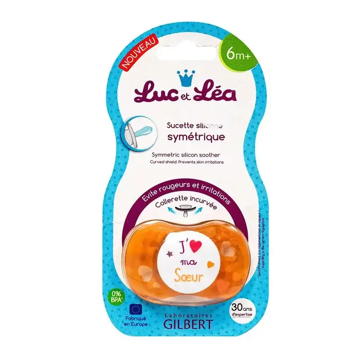 Sucette « j‘aime ma sœur » 6 mois+