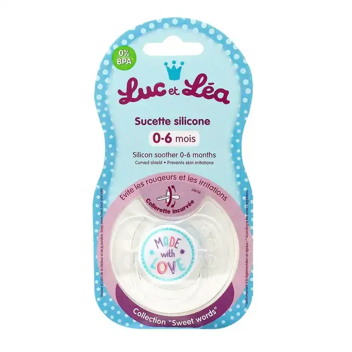 Sucette « made with love » 0-6 mois
