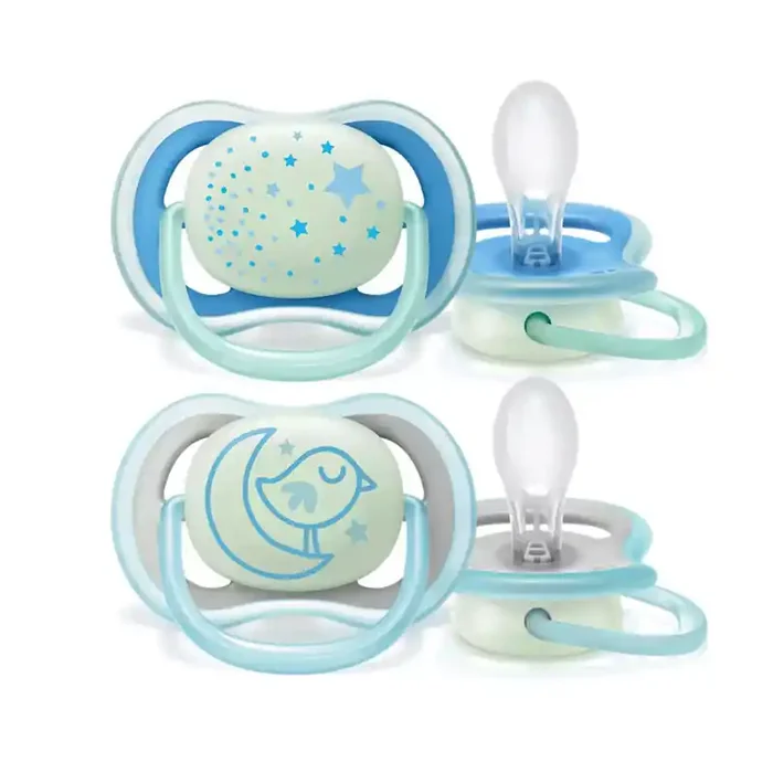 SUCETTES ULTRA AIR NIGHT COLORIS BLEU 6-18 mois AVENT