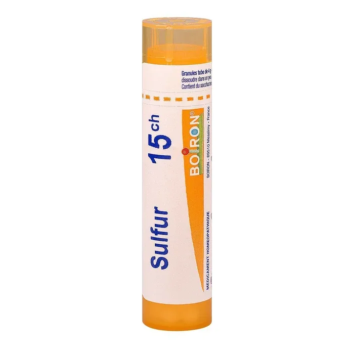 Sulfur 15ch – Infectiologie avec syndromes inflammatoires – Tube Granules 4g