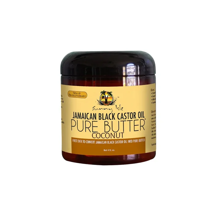 SUNNY ISLE JAMAICAN BLACK CASTOR OIL ≡ Huile De Ricin Noir De Jamaïque Pur Beurre A La Noix De Coco