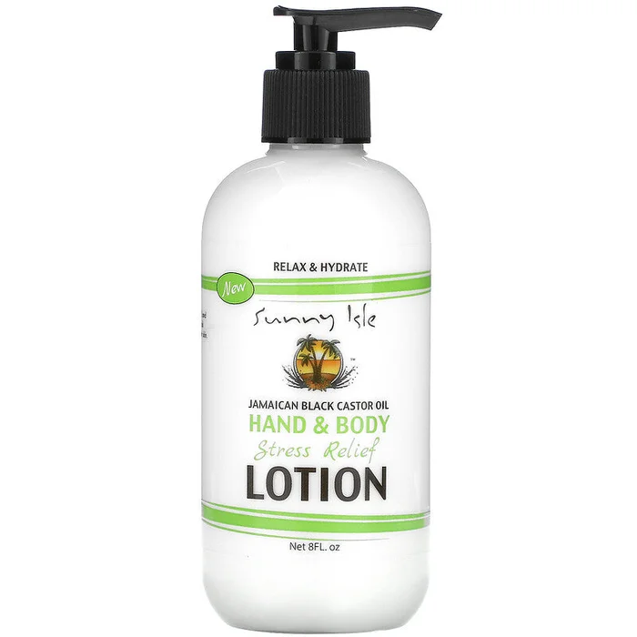 SUNNY ISLE JAMAICAN BLACK CASTOR OIL ≡ Lotion Anti-stress Pour Mains Et Corps
