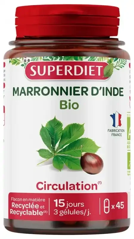 Superdiet Marronnier d‘Inde Bio 45 Unités