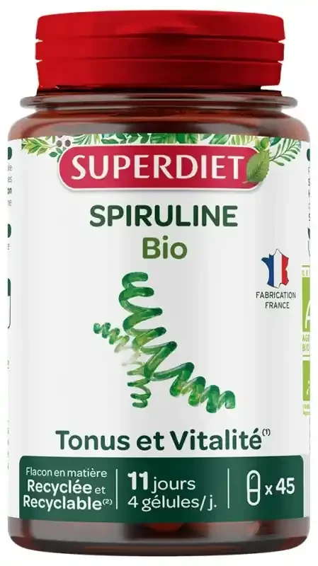 Superdiet Spiruline Bio 45 Unités