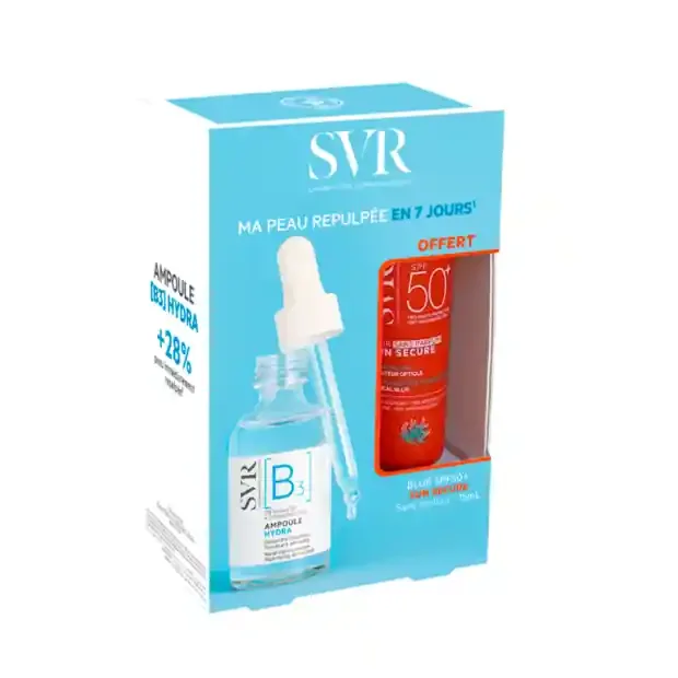 SVR [B3] Ampoule Hydra 30ml + Sun Secure Blur SPF50+ 15ml OFFERT
