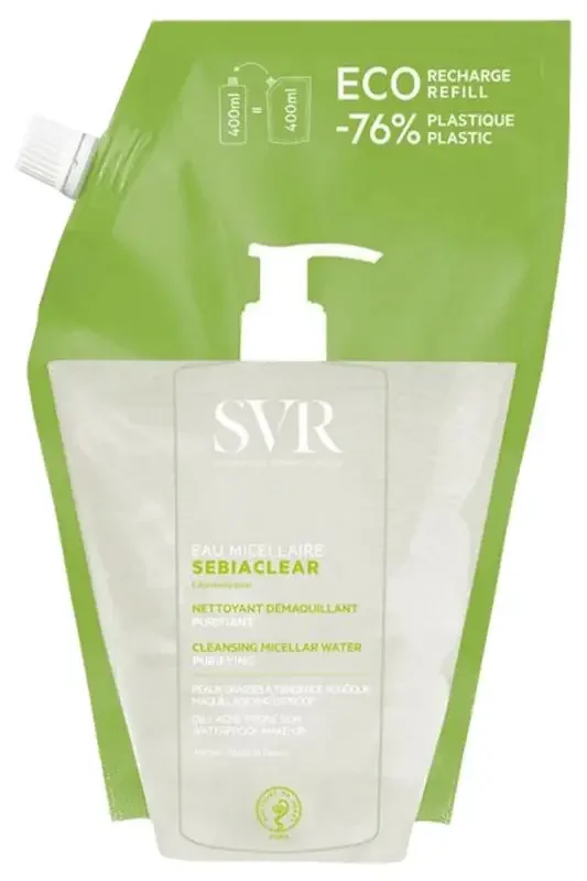 Svr Sebiaclear Eau Micellaire Eco-Recharge 400 ml