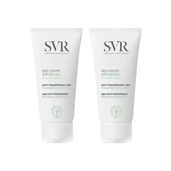SVR Spirial deo-creme anti-transpirant 48h lot de 2x50ml