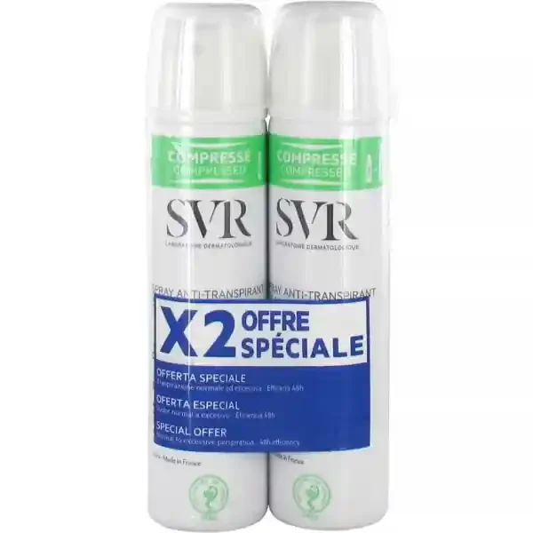 SVR Spirial Déodorant Spray 2 x 75 ml