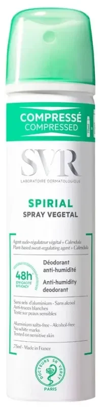 SVR Spirial Soins de la sudation Déodorant Végétal Anti-Humidité 75 ml