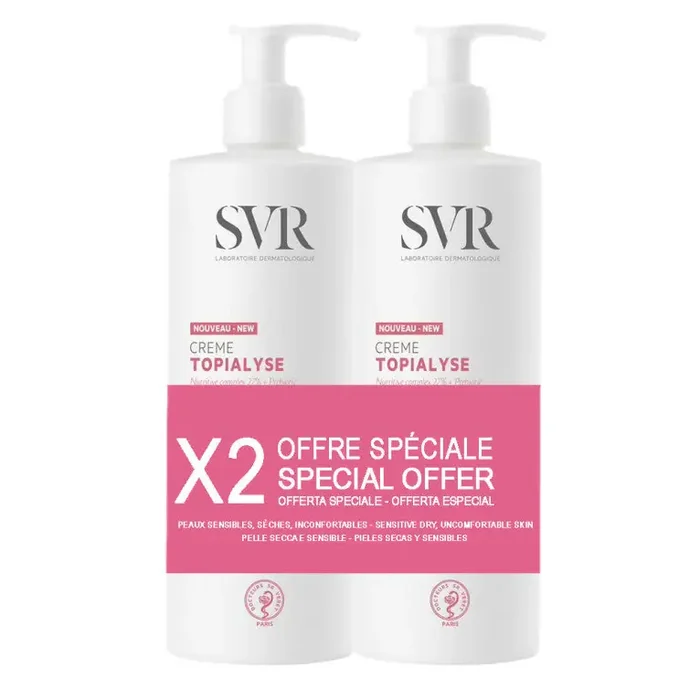 SVR TOPIALYSE CREME NOURRISSANTE LOT DE 2X400ML