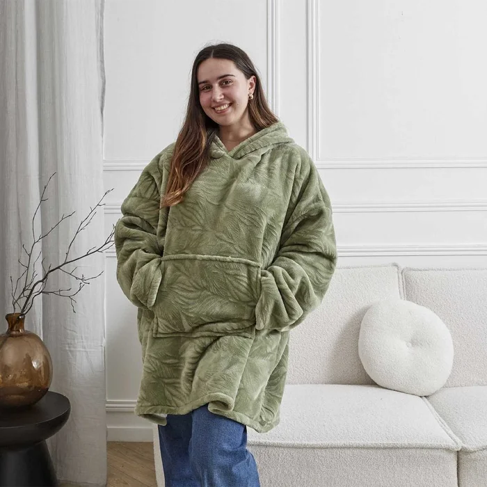 Sweat plaid jacquard – Vert
