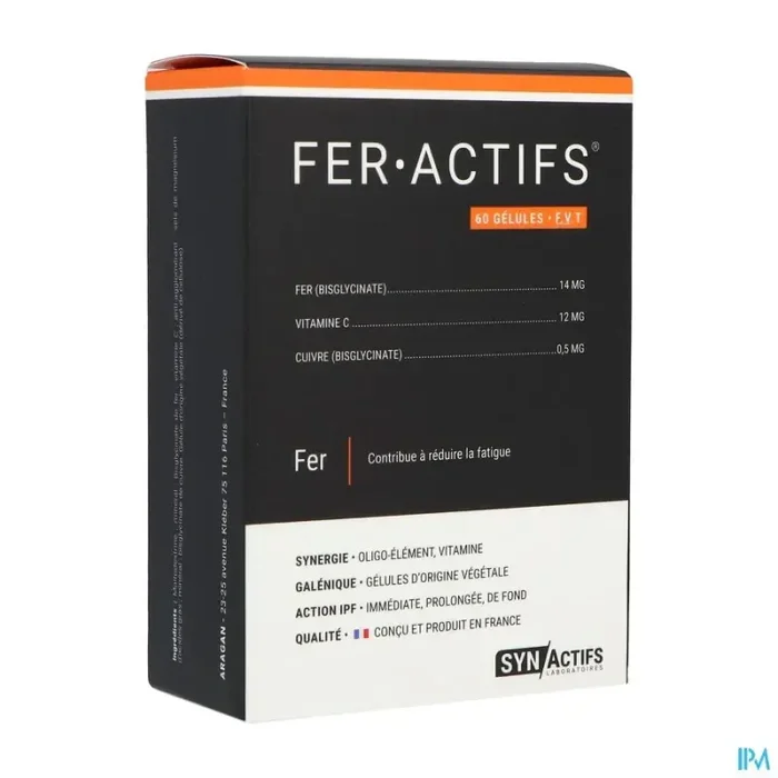 Synactifs fer actifs gelule 60