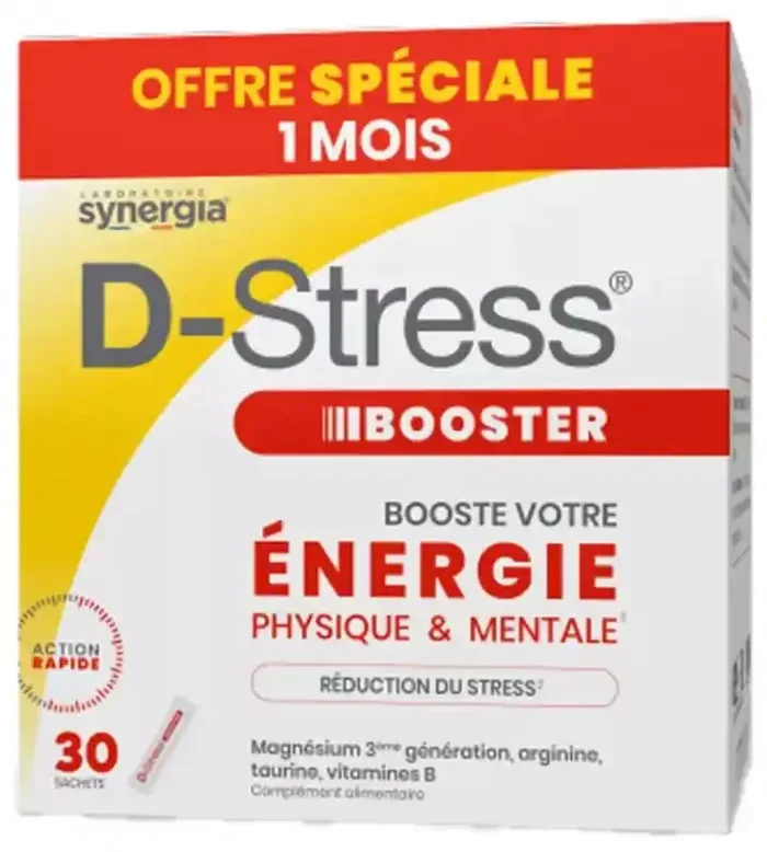 Synergia d-Stress Booster Pack Eco 1Mois – Boite de 30 Sticks