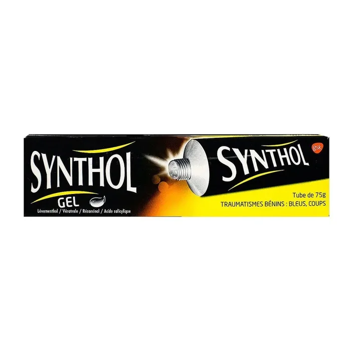 Synthol Gel – Traumatismes bénins Bleus et Coups – Tube 75g