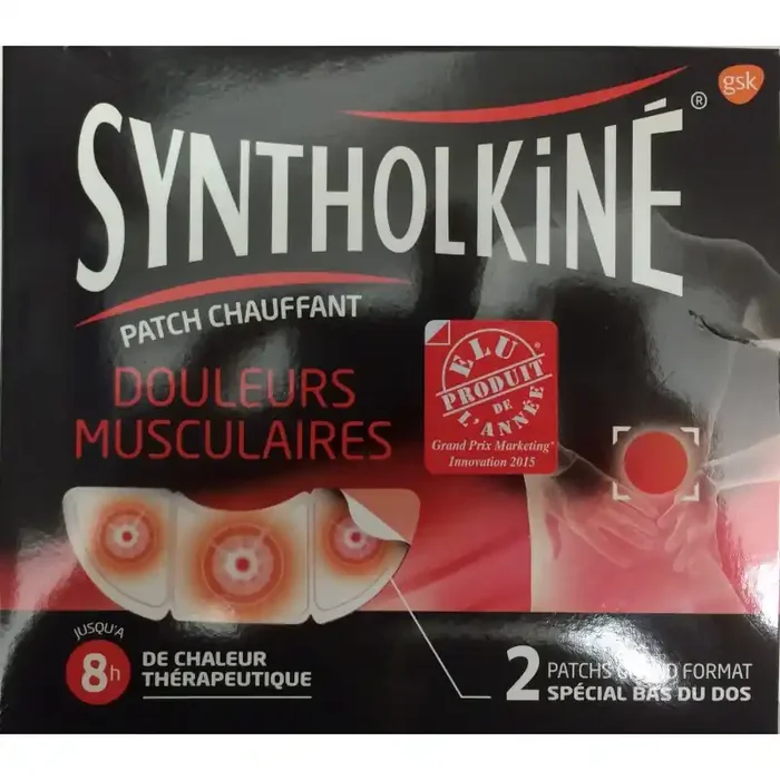 Syntholkine douleurs musculaires 2 patch chauffant grand format