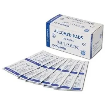 Tampons Alcomed Pads – Boîte de 100