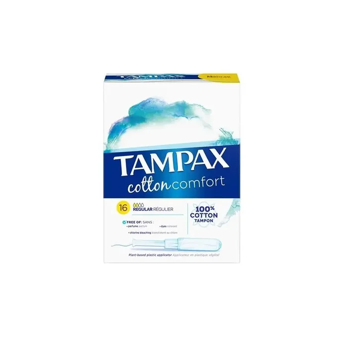 TAMPONS COTTON COMFORT REGULIER X16 TAMPAX