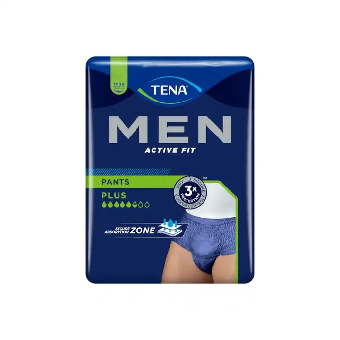 Tena men active fit pants plus sous-vetements absorbants S/M