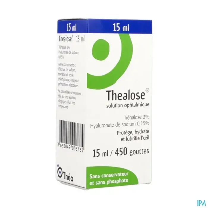 Thealose solution ophtalmique lubrifiante 15ml