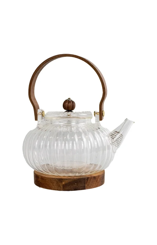 Théière en verre & bois – Josephine – 700 ml