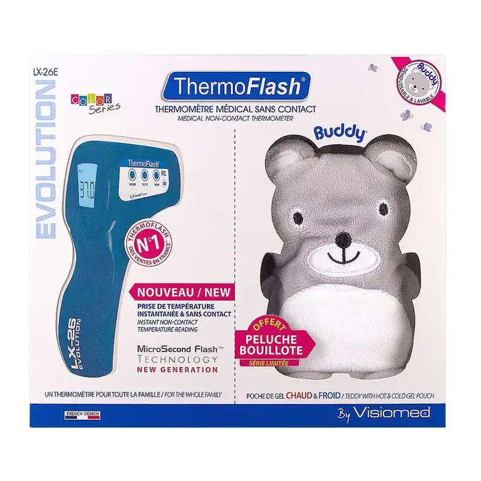 Thermoflash thermomètre LX-26 + bouillotte offerte Bubby