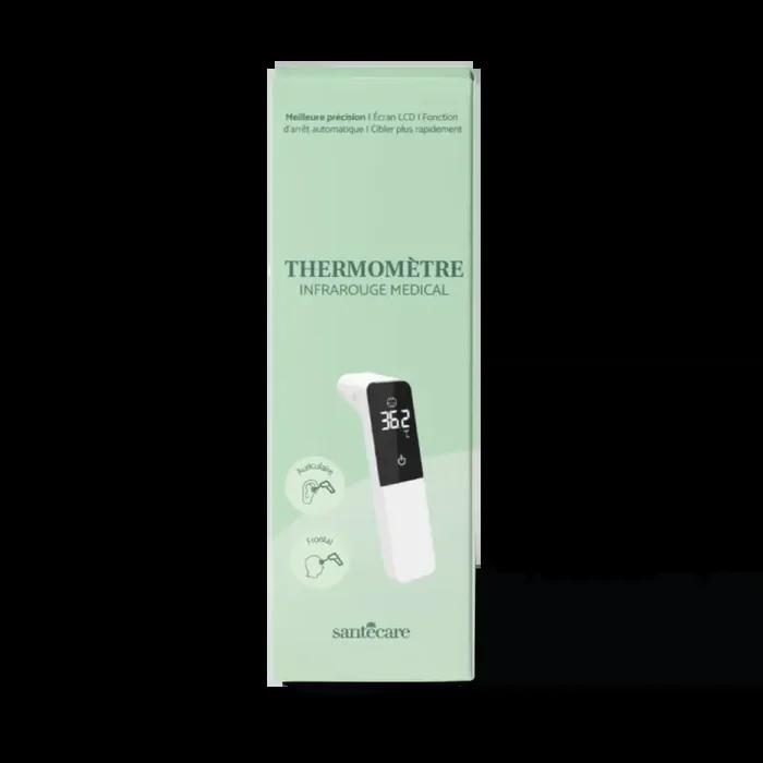 Thermometre frontal et auriculaire infrarouge