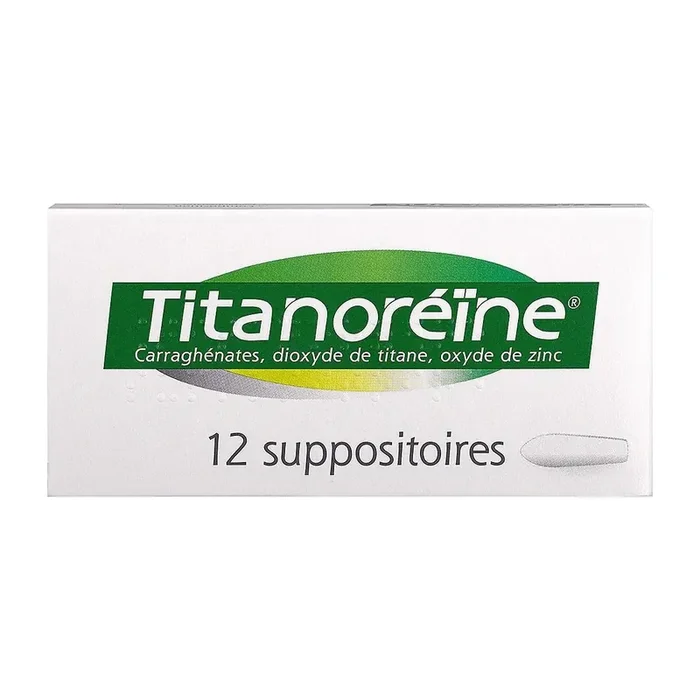 Titanoréïne – Crise hémorroïdaires – 12 suppositoires