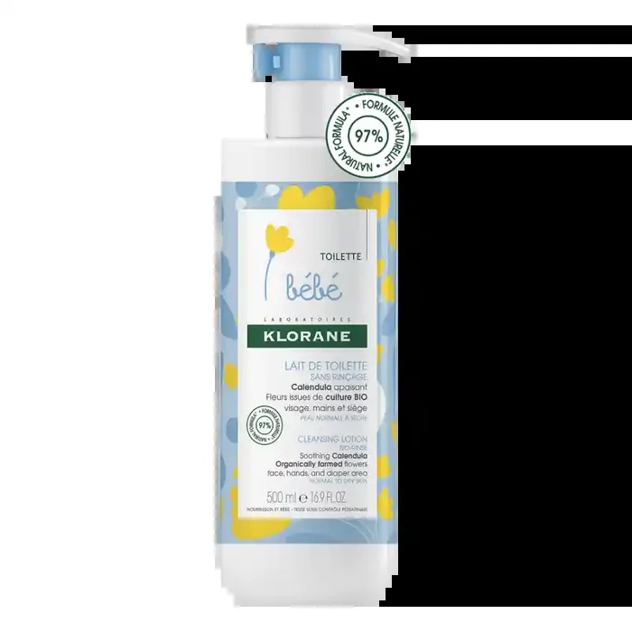 TOILETTE LAIT DE TOILETTE SANS RINÇAGE 500ML KLORANE BEBE