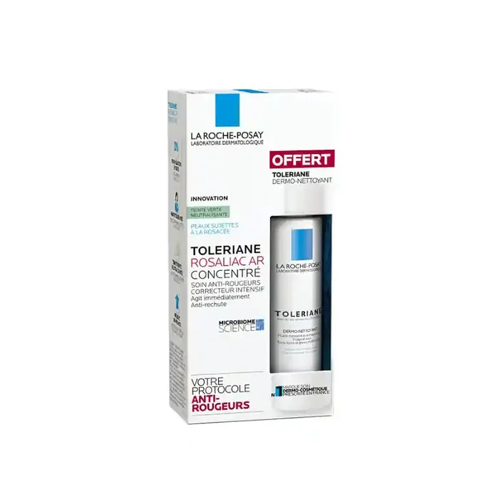 TOLERIANE ROSALIAC AR CONCENTRÉ 50ML + DERMO NETTOYANT 50ML OFFERT LA ROCHE POSAY