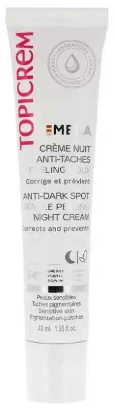 Topicrem MELA – Taches pigmentaires Crème Nuit Peeling Doux 40 ml