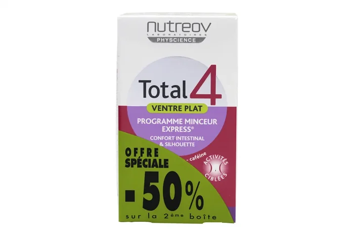 Total 4 minceur ventre plat 2×30 gélules