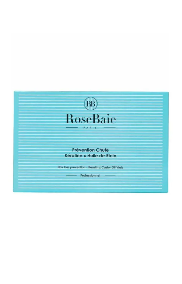 Traitement anti-chute – Kératine & huile de ricin – Cheveux fins, secs ou abîmés – 10 ampoules