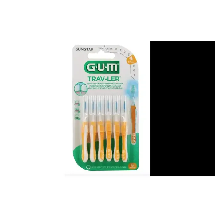 TRAV-LER BROSSETTES INTERDENTAIRES X 6 1.3mm GUM