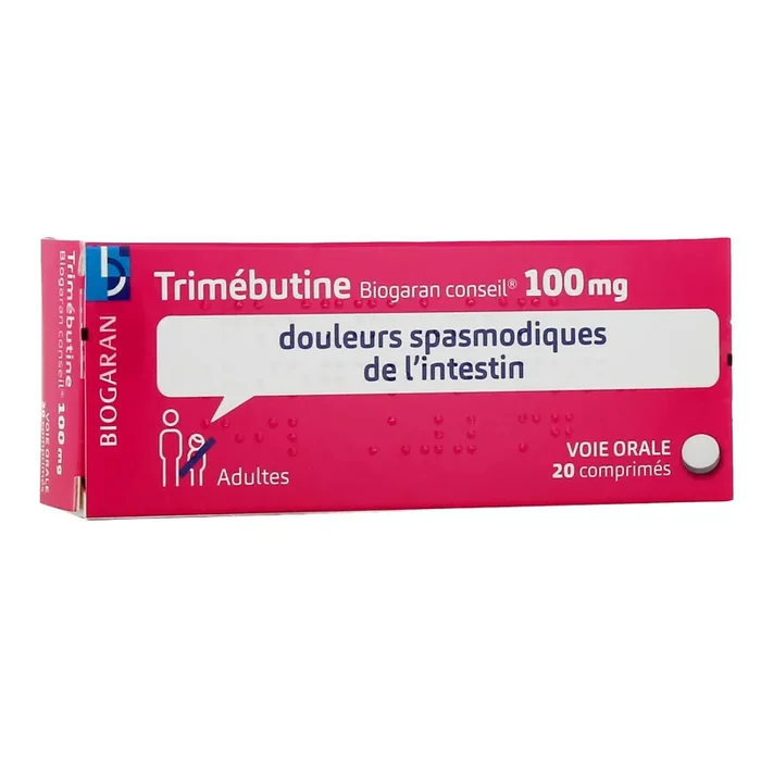 Trimébutine 100 mg – Douleurs spasmodiques de l‘intestin – 20 comprimés