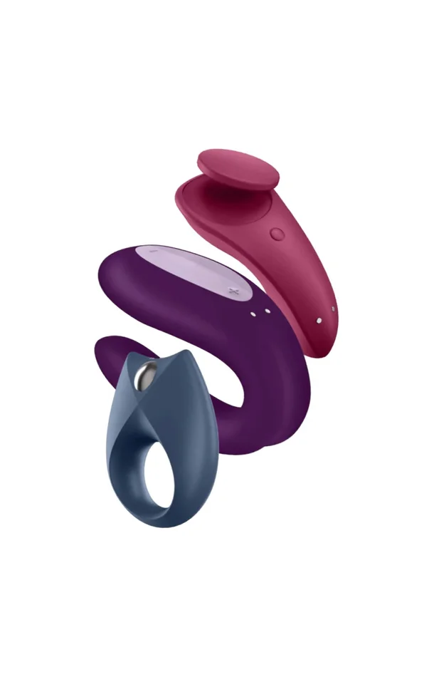 Trio de sextoys waterproofs – Vibromasseur, cockring & stimulateur