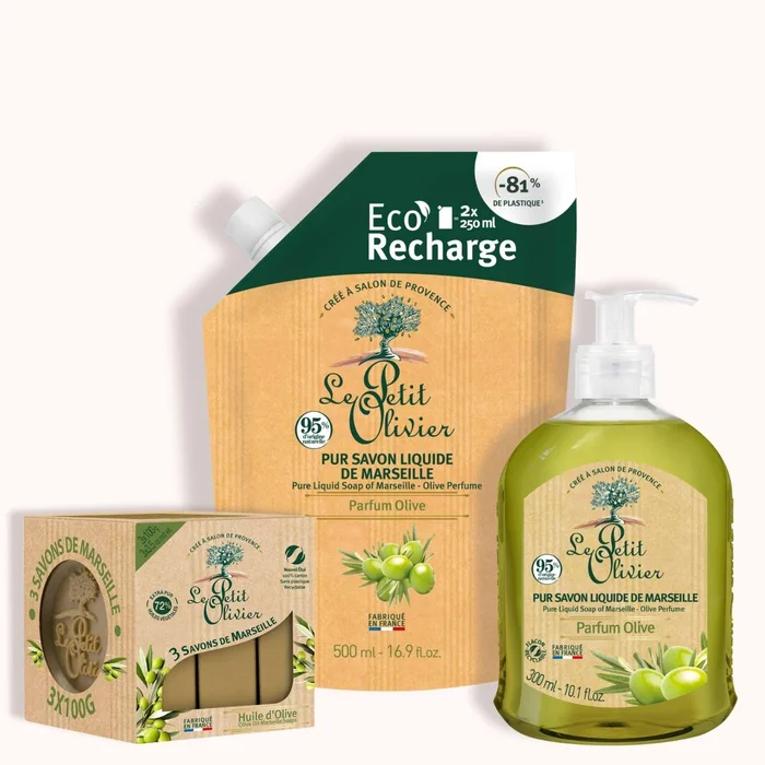 Trio Savon de Marseille – Parfum Olive