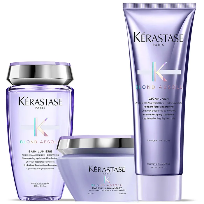 Trio Shampooing, Après-Shampooing et Masque Blond Absolu Lumière Kérastase