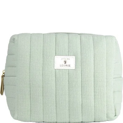 Trousse de toilette – Gaze de coton vert