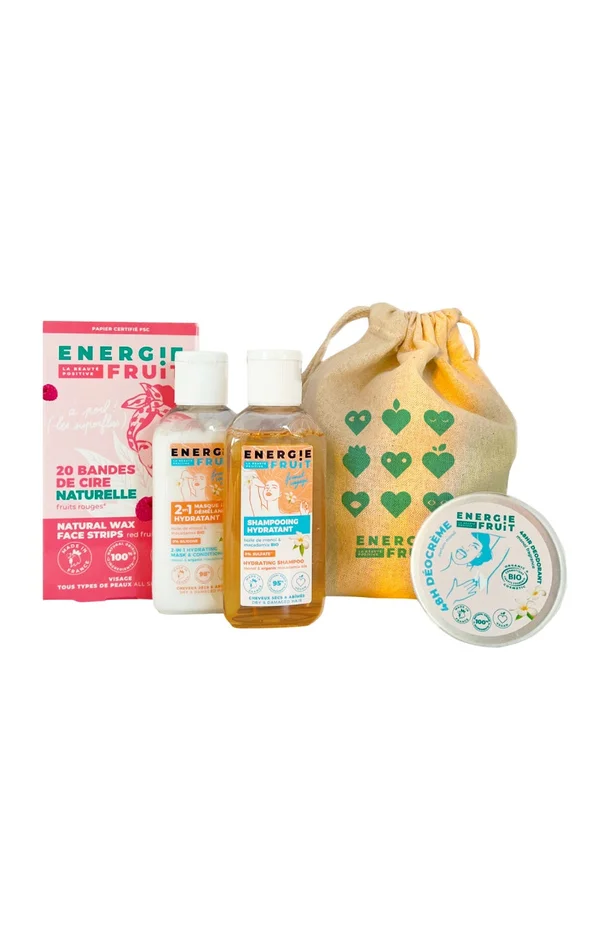 Trousse essentiels voyage – Monoï – Corps & cheveux – 4 produits