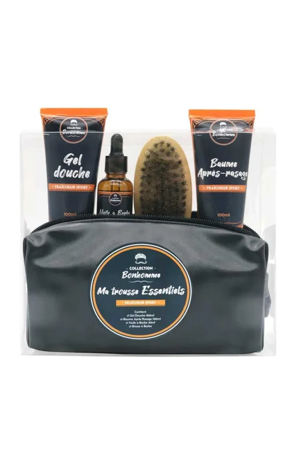 Trousse soins – Fraîcheur sport – Visage & corps – Homme – 5 produits