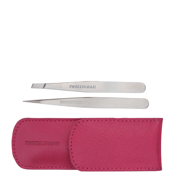 Tweezerman Kit de Petites Pinces à Épiler – Rose